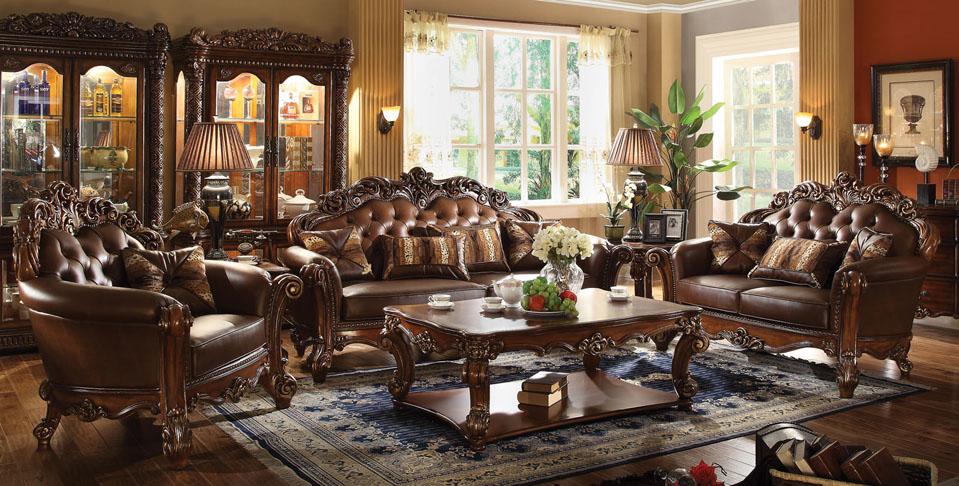 Acme Furniture Vendome 82002 Traditional Square Coffee Table with